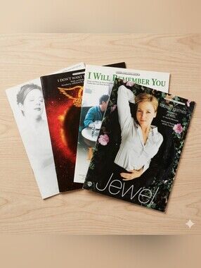 Collection of Vintage 90's Songs Sheet Music Warner Bros & Hal Leonard
